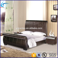 Modern comfortable genuine leather bed